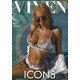 Blonde female wearing lingerie displaying cleavage vixen icons