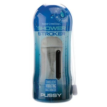 Happy Ending Vibrating Shower Stroker - Pussy male masturbator