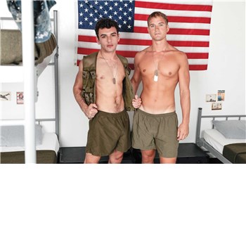 two males posed topless
