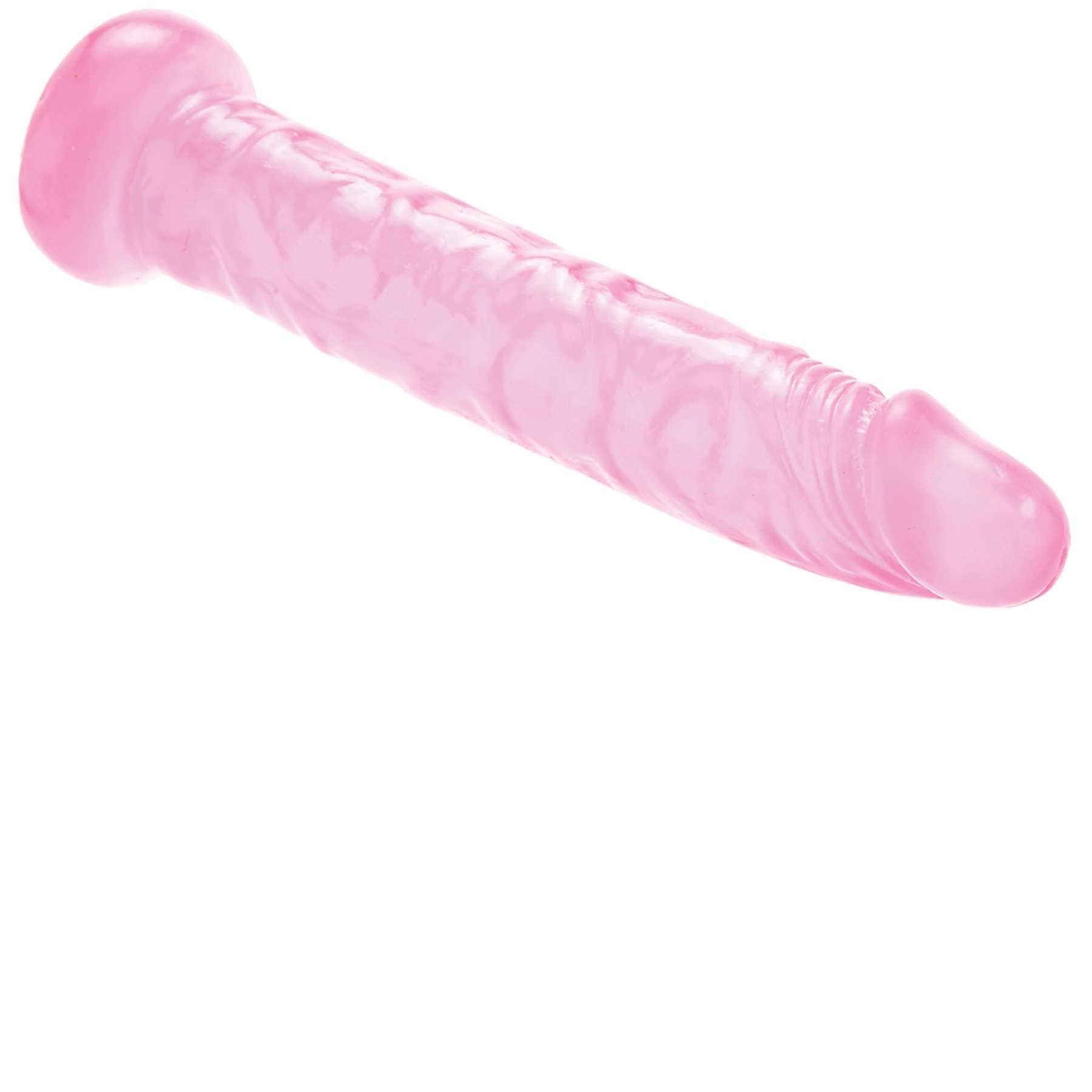 ADAM AND EVE PINK JELLY SLIM DILDO