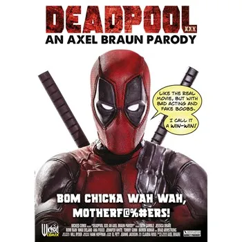 Individual wearing Marvel hero costume deadpool