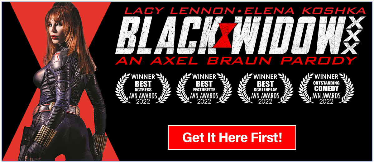 Black Widow XXX Parody -- See The Multiple Award Winning DVD starring sexy ginger babe Lacy Lennon