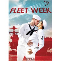 Two male sailors kissing fleet week