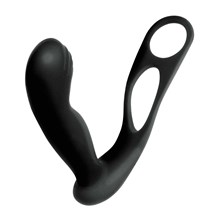 Butts Up Prostate Massager W.Scrotum & Cock Ring - Black