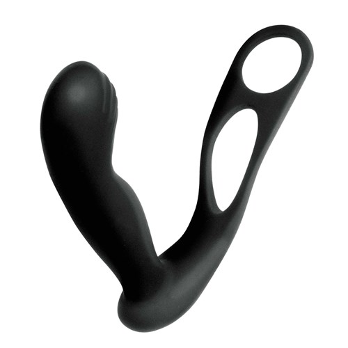 Butts Up Prostate Massager W.Scrotum & Cock Ring - Black