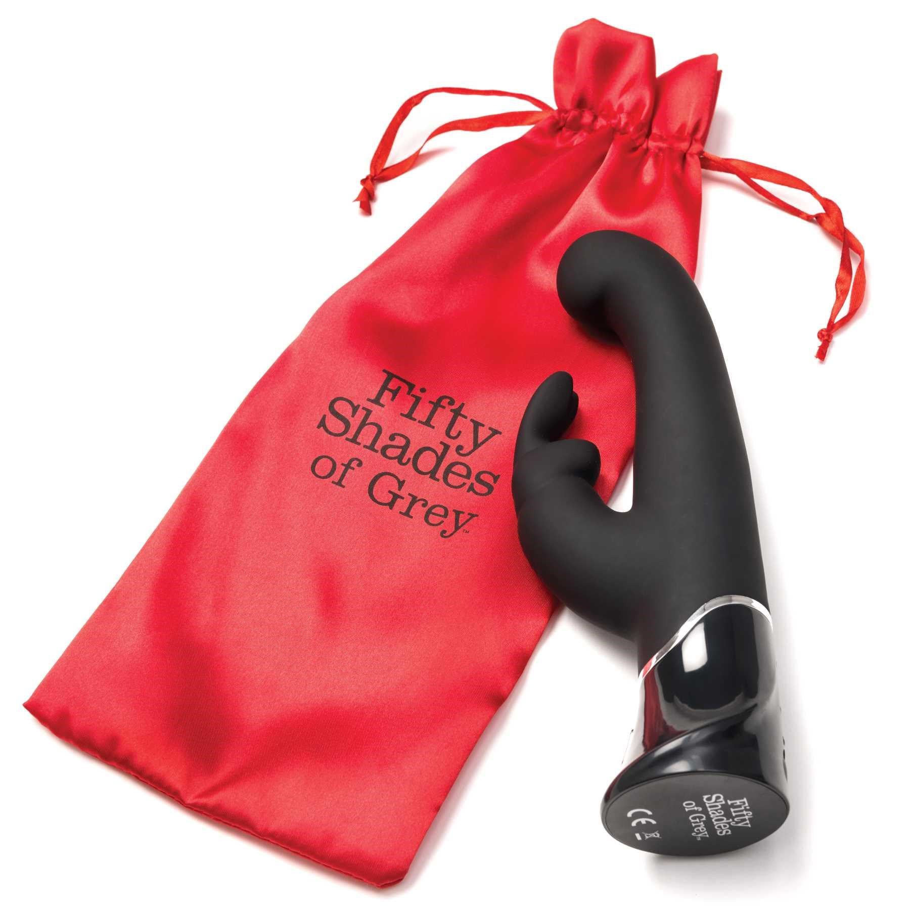 Fifty Shades of Grey Greedy Girl G-Spot Rabbit Vibrator with storage bag