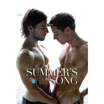 Two topless males caressing summer song