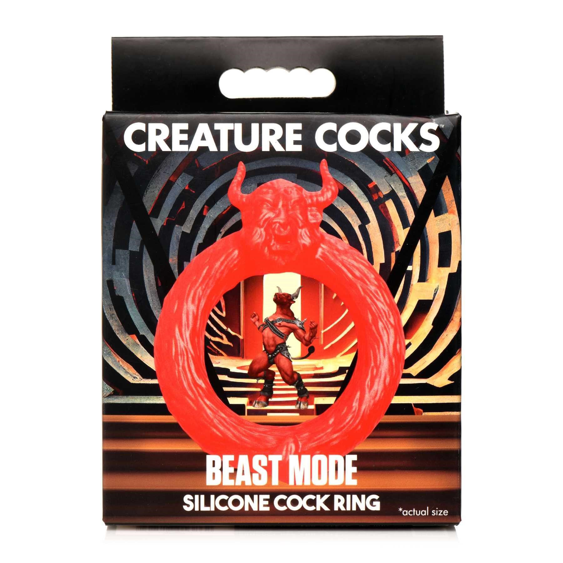 Creature Cocks Minotaur Silicone Cock Ring packaging