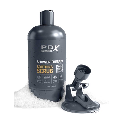 PDX Plus Shower Therapy Soothing Scrub Discreet Stroker male masturbator
