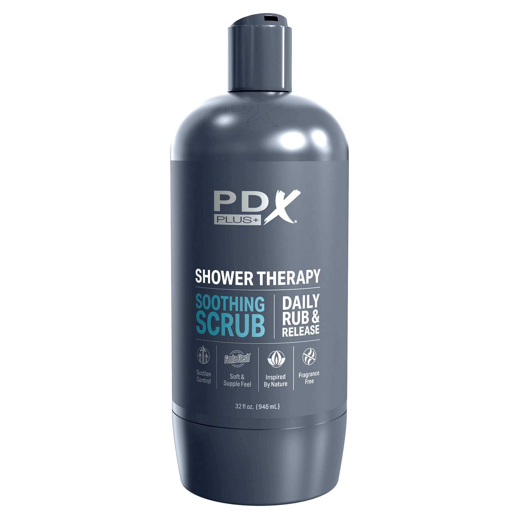 PDX Plus Shower Therapy Soothing Scrub Discreet Stroker male masturbator