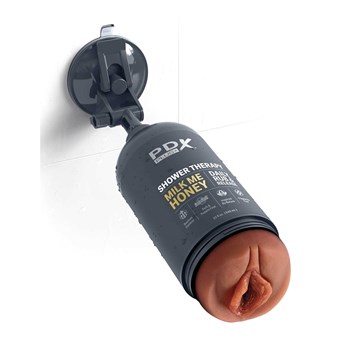 PDX Plus Shower Therapy Milk Me Honey Discreet Stroker male masturbator brown