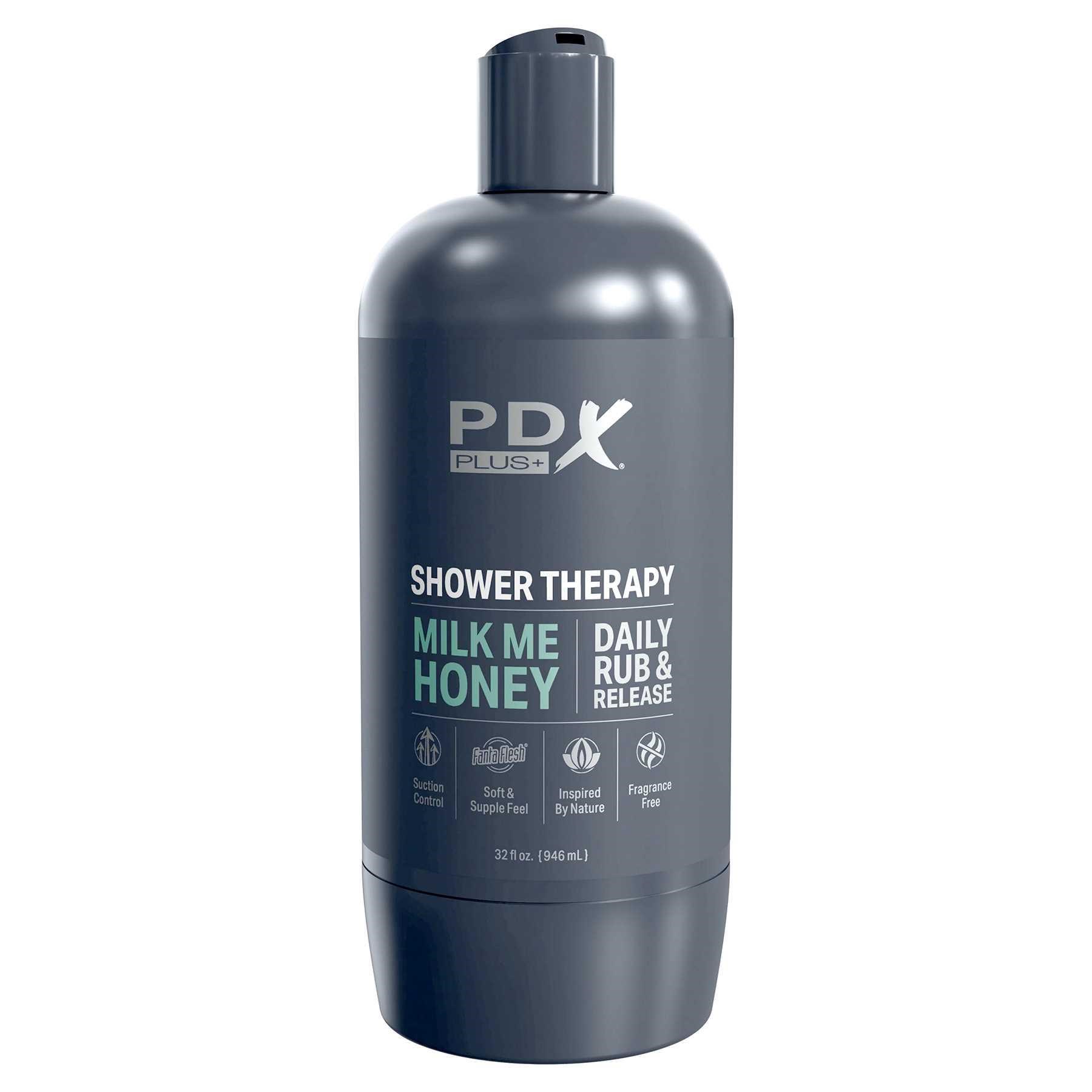 PDX Plus Shower Therapy Milk Me Honey Discreet Stroker male masturbator