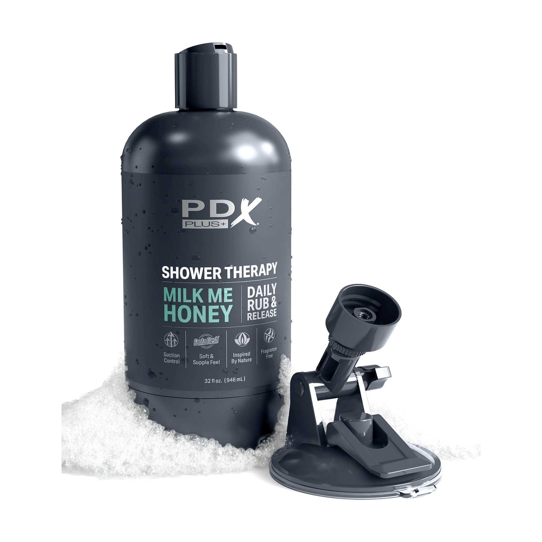 PDX Plus Shower Therapy Milk Me Honey Discreet Stroker male masturbator