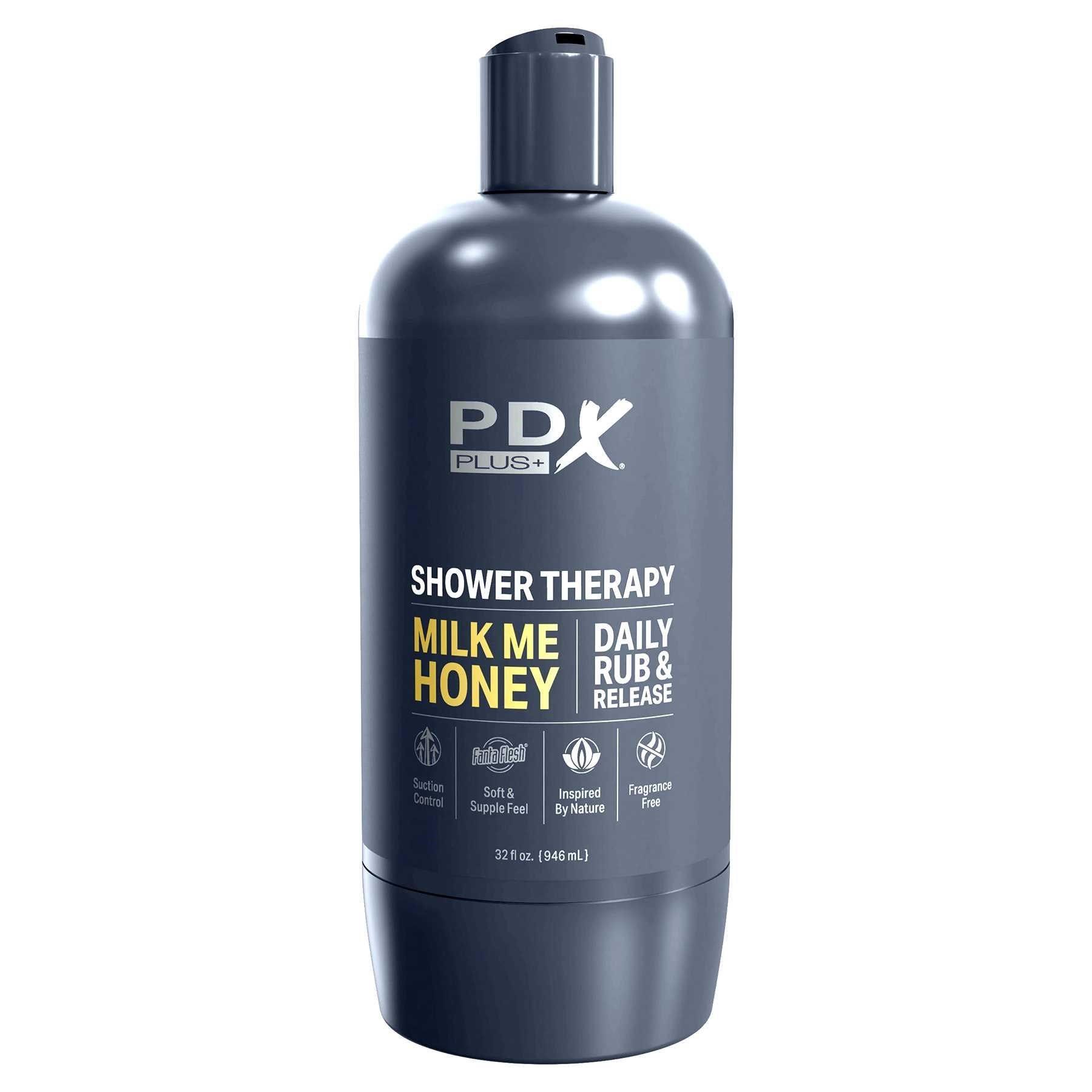 PDX Plus Shower Therapy Milk Me Honey Discreet Stroker male masturbator